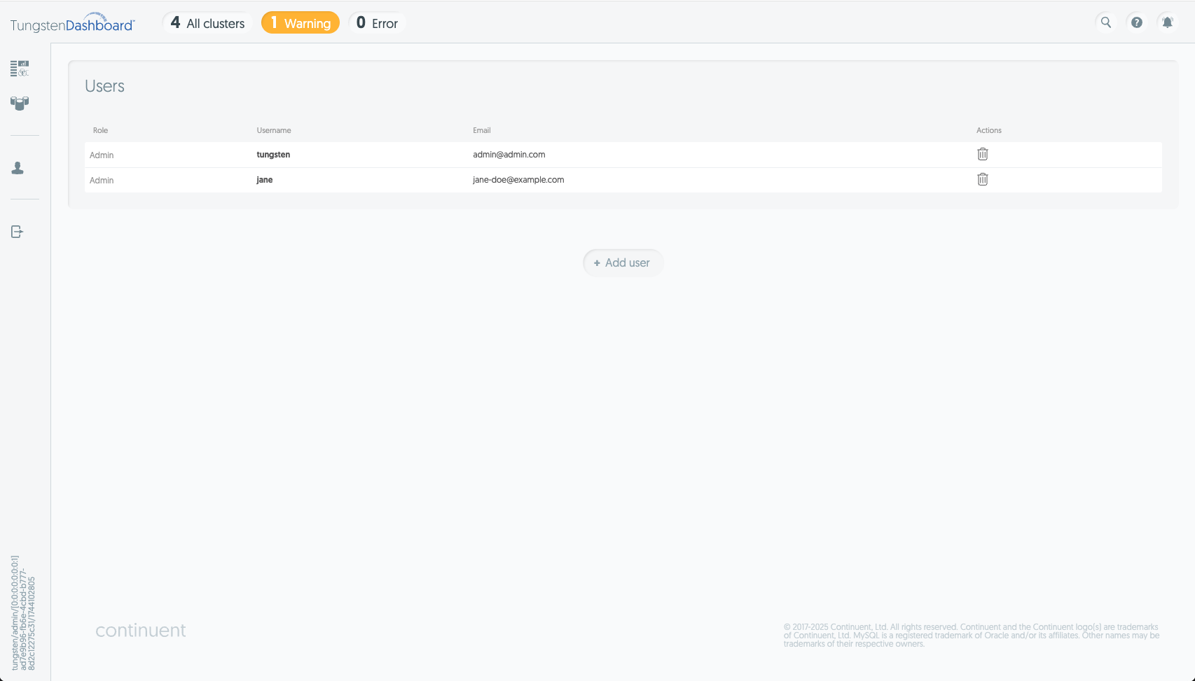 User Management Page